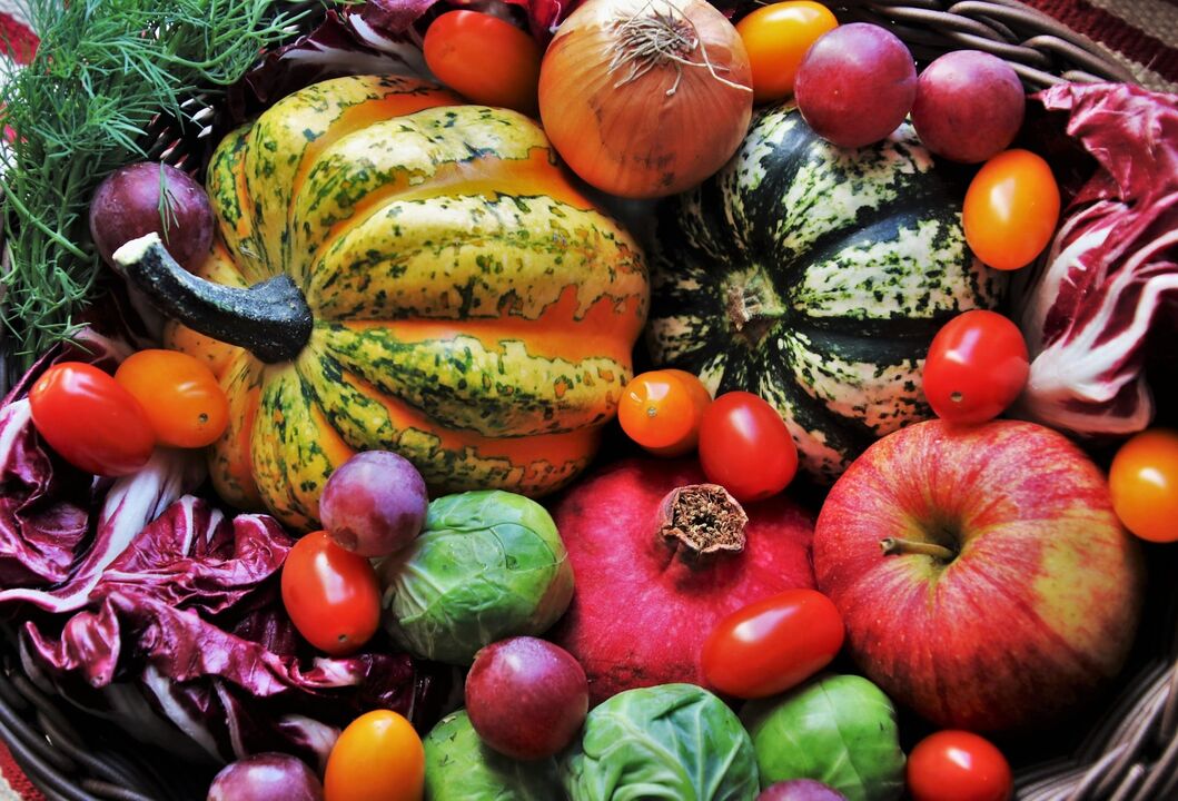 La dieta de las personas con el grupo sanguíneo II debe consistir en frutas y verduras. 